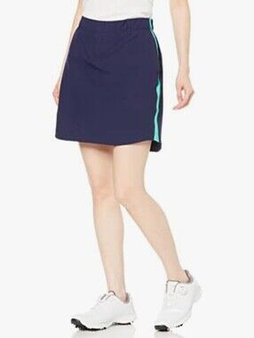 Under Armour Left Woven Golf Skirt L Navy Neptune Golf Tennis Activewear Sporty